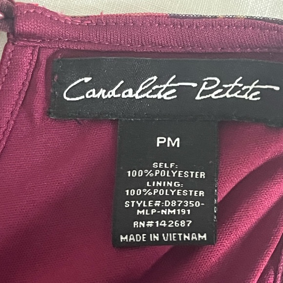 Candalite halter paisley midi or maxi dress PM PETITE Medium - Picture 3 of 11